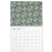 Calendrier Sm, Med, Lg - Fleurs Numériques (Mar 2027)