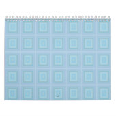 Calendrier Small blue squares. (Protection)