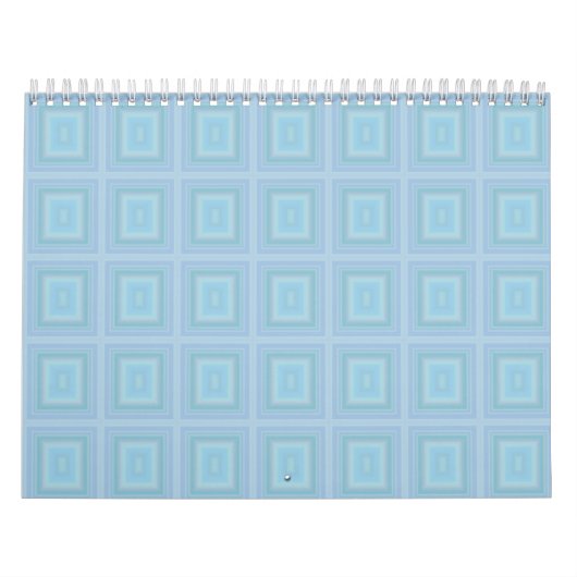 Calendrier Small blue squares. (Protection)