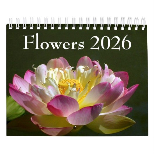Calendrier Small Flowers 2026 Calendar (Protection)