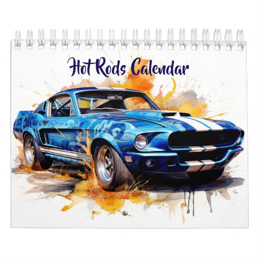 Calendrier Small Size Hot Rods Calendar (Protection)