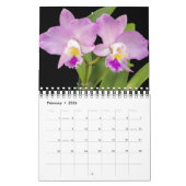 Calendrier Small Size Orchids Calendar (Feb 2026)