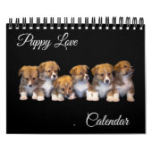 Calendrier Small Size Puppy Love Calendar (Protection)