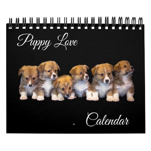 Calendrier Small Size Puppy Love Calendar (Protection)