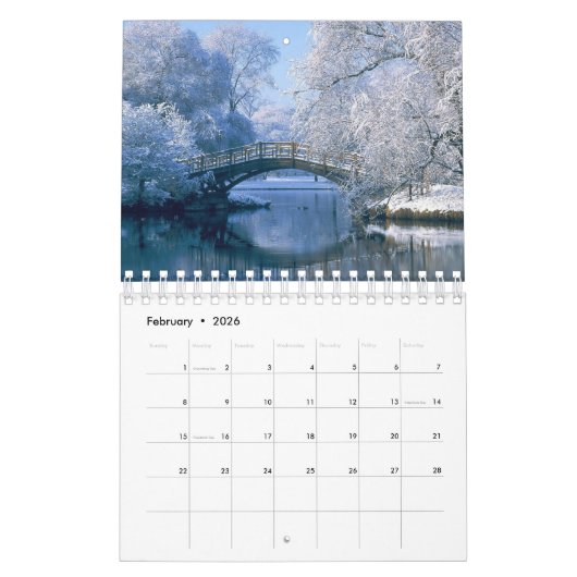 Calendrier Small Size Winter Calendar (Feb 2026)