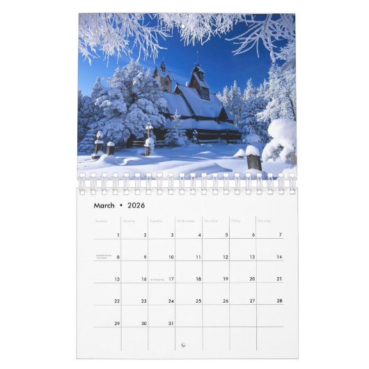 Calendrier Small Size Winter Calendar (Mar 2026)
