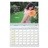 Calendrier SmallCalendar de deux pages, blanc / 12 Pic et 12  (Feb 2026)