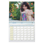 Calendrier SmallCalendar de deux pages, blanc / 12 Pic et 12  (Jan 2026)
