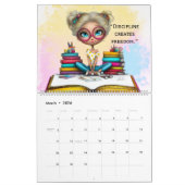 Calendrier Smart Girl Motivational Study Wall Calendar 2026 (Mar 2026)