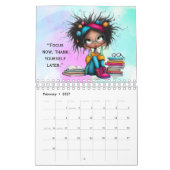 Calendrier Smart Girl Motivational Study Wall Calendar 2026 (Feb 2027)
