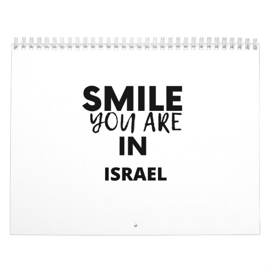 CALENDRIER SMILE YOU ARE IN ISRAEL (Protection)
