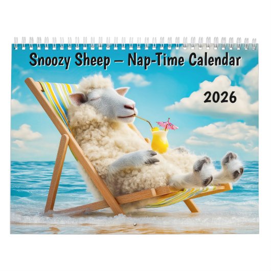 Calendrier Snoozy Sheep – 2026 Nap-Time Calendar (Protection)