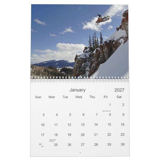 Calendrier snowmobiles (Jan 2027)