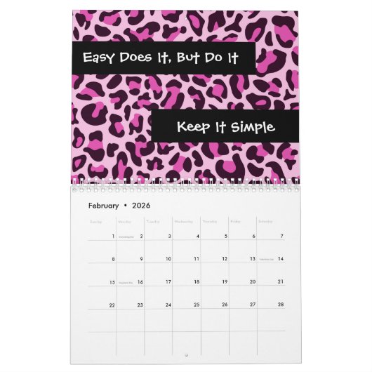 Calendrier Sobriety 12 Steps Clean & Sober Recovery Calendar (Feb 2026)