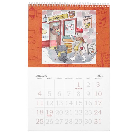 Calendrier Sock monkey and his friends calendar 2022 (Jan 2026)