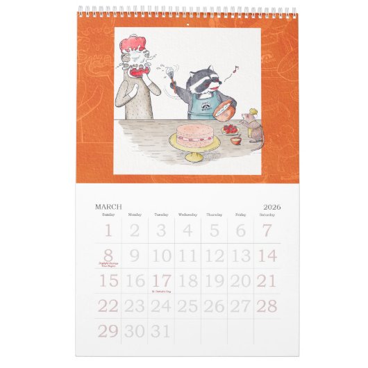 Calendrier Sock monkey and his friends calendar 2022 (Mar 2026)