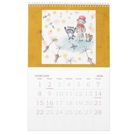 Calendrier Sock monkey and his friends calendar 2022 (Feb 2026)