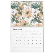 Calendrier Soft Boho Floral 18-Month Wall Calendar (Feb 2026)