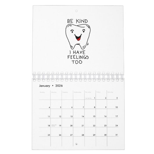 Calendrier Sois Comme J'Ai Aussi Des Sentiments (Jan 2026)