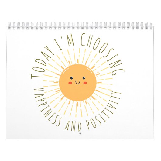 Calendrier Soleil souriant mignon  (Protection)
