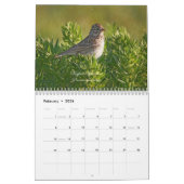 Calendrier Songbirds des Prairies canadiennes (Feb 2026)