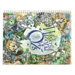 Calendrier SORCIER CLASSIQUE d'OZ HORIZONTAL - Tous les 12 Mo