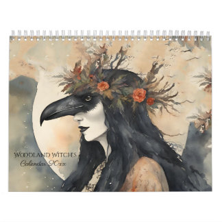 Calendrier Sorcière vintage de la forêt