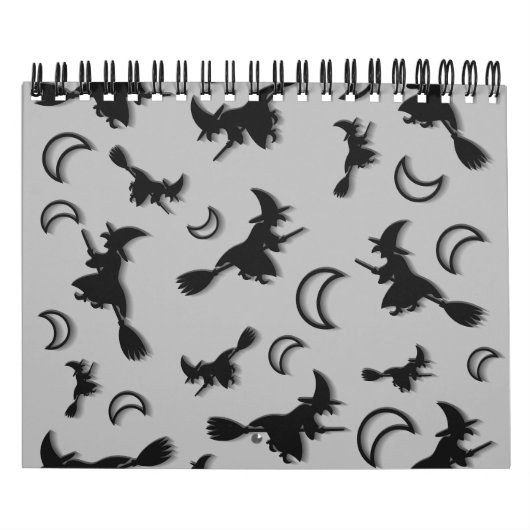 Calendrier Sorcière volante entre la moitié de la lune à Hall (Protection)