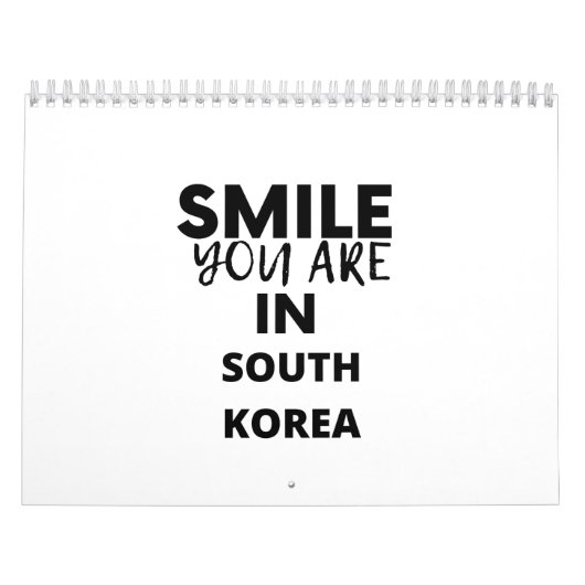 CALENDRIER SOURIRE VOUS ÊTES EN CORÉE DU SUD (Protection)