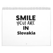Calendrier SOURIRE VOUS ÊTES EN Slovaquie (Protection)
