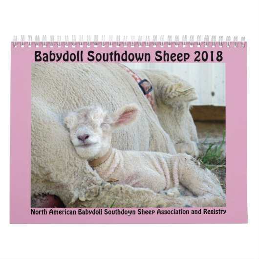 Calendrier Southdown de 2018 de NABSSAR moutons de (Protection)