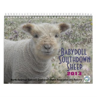 Calendrier Southdown des moutons 2013 NABSSAR de