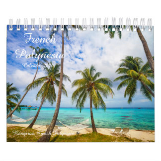 Calendrier souvenir de la Polynésie française 2020