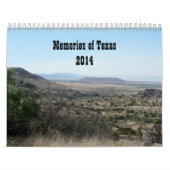 Calendrier Souvenirs de la Texas-Photographie (Protection)