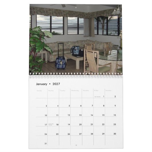 Calendrier Souvenirs de Maui (Jan 2027)