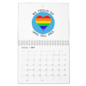 Calendrier Soyez fier de qui vous êtes LGBT (Jan 2027)