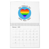 Calendrier Soyez fier de qui vous êtes LGBT (Feb 2027)