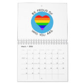 Calendrier Soyez fier de qui vous êtes LGBT (Mar 2026)
