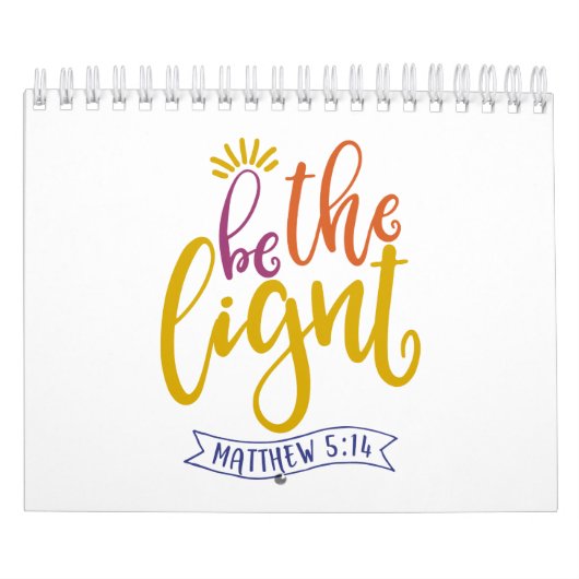 Calendrier Soyez La Lumière Du Monde (Protection)
