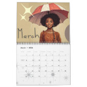 Calendrier Spectaculaire et magnifique aquarelle filles parap (Mar 2026)