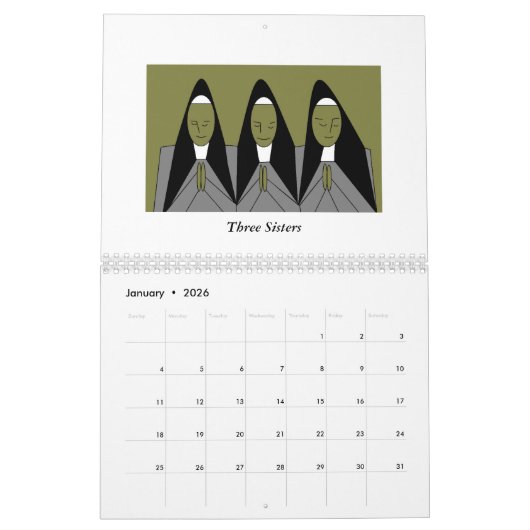 Calendrier Spillpeace 2026 (Jan 2026)