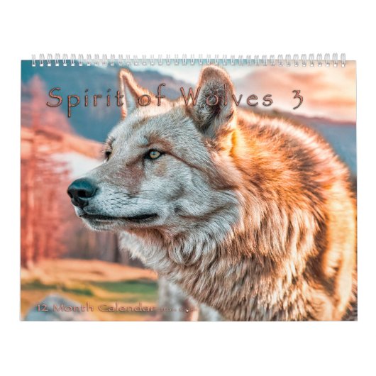 CALENDRIER SPIRIT OF WOLVES ART #3 CALENDAR (Protection)