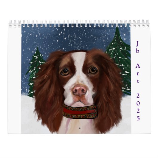 CALENDRIER SPRINGER SPANIEL ANGLAIS  (Dos)