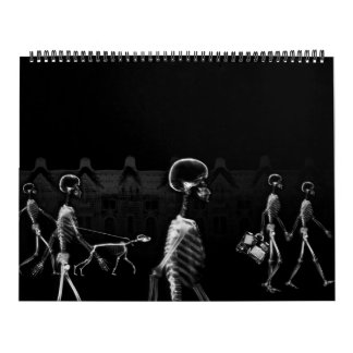 Calendrier Squelette X-Ray noir & blanc