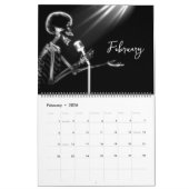 Calendrier Squelette X-Ray noir & blanc (Feb 2026)