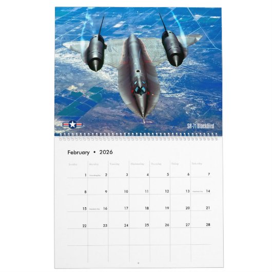 CALENDRIER SR-71 BLACKBIRD (Feb 2026)
