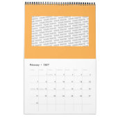 Calendrier Sri Yantra - Symbole hindouiste Design 1 (Feb 2027)