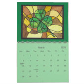 Calendrier Stained Glass Art Calendar (Mar 2026)