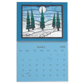 Calendrier Stained Glass Art Calendar (Jan 2026)