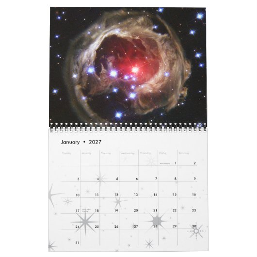 Calendrier Stars Star Clusters 2015 Space (Jan 2027)